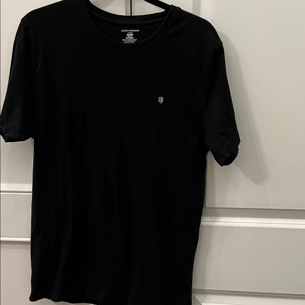 Minimalist Lucky Brand Men's Classic Black Tee